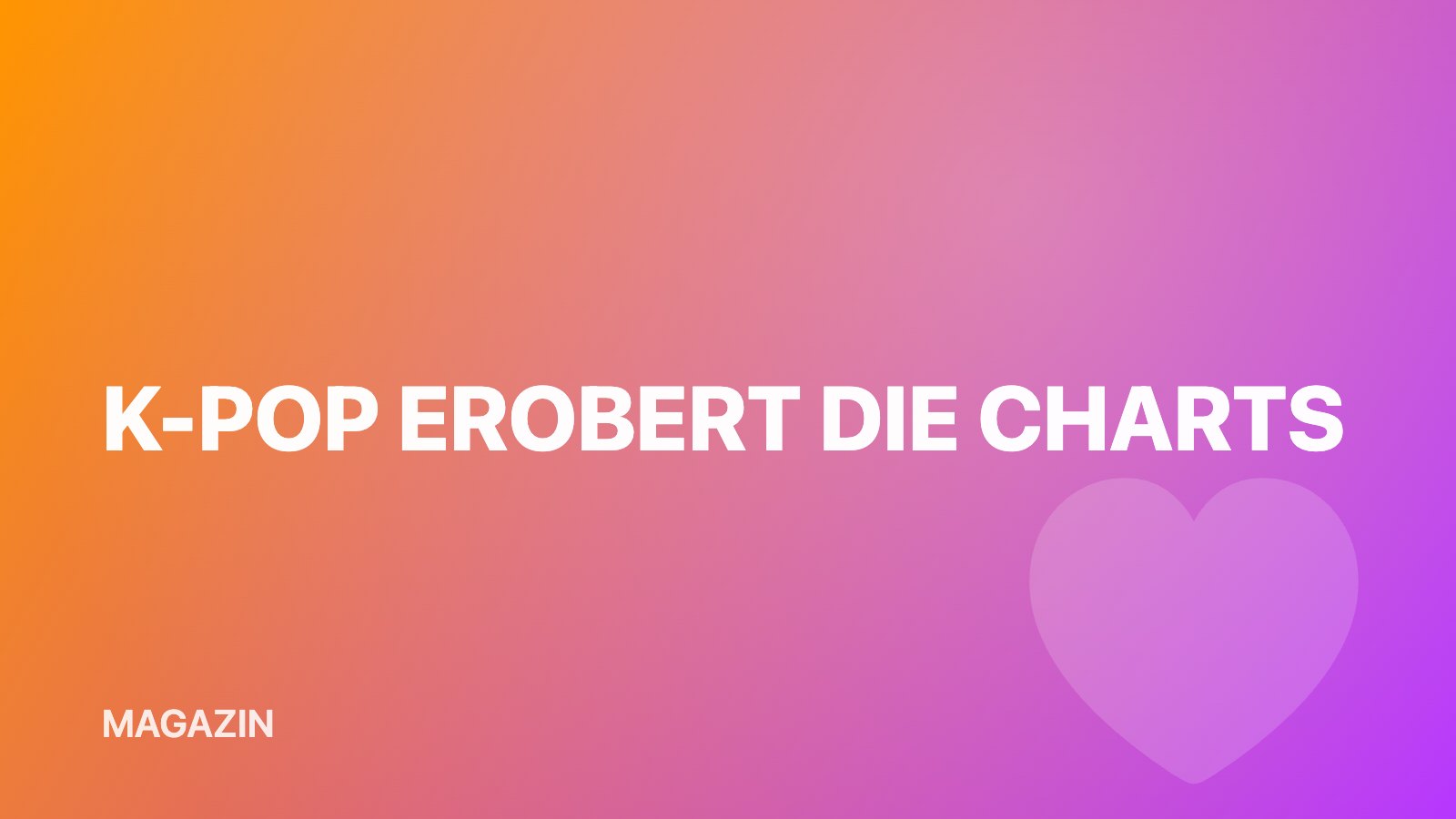 K-Pop erobert die deutschen Charts
